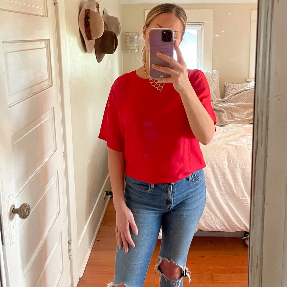 Vintage 100% Silk Blouse
